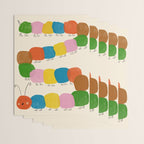 Pom Pom Caterpillar Wrapping Paper Gallery Image 3