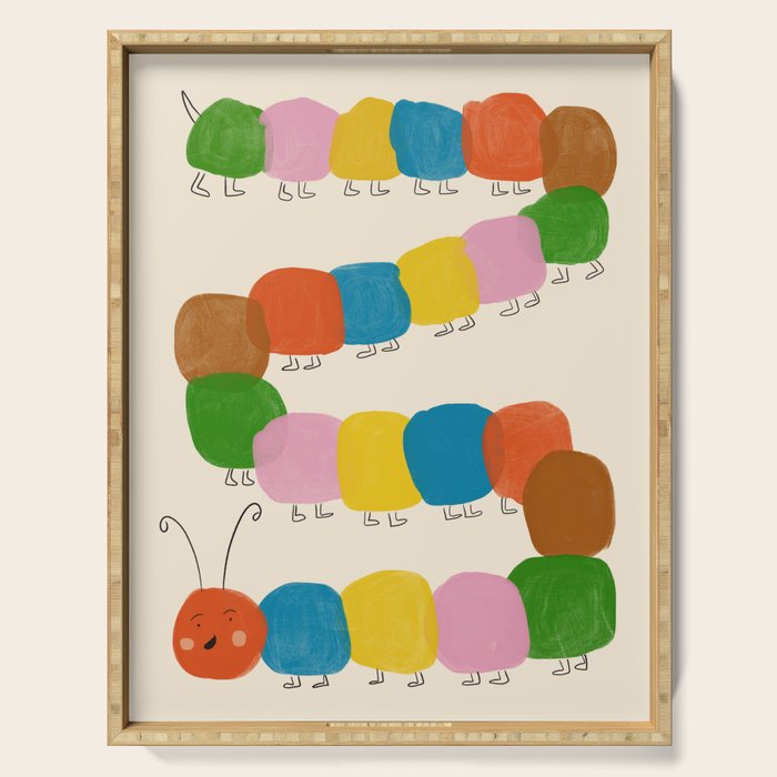 Pom Pom Caterpillar Serving Tray Gallery Image 1