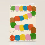 Pom Pom Caterpillar Stationery Card Gallery Image 2