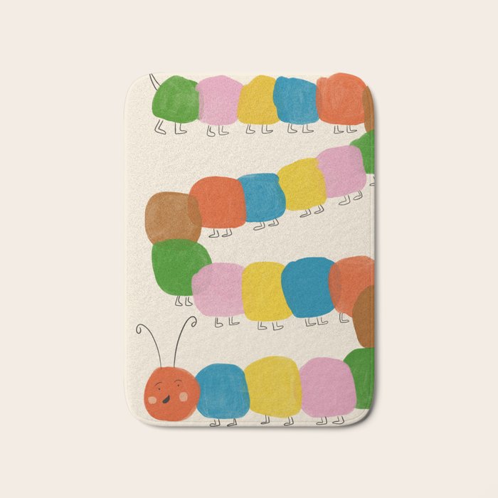 Pom Pom Caterpillar Bath Mat Gallery Image 1
