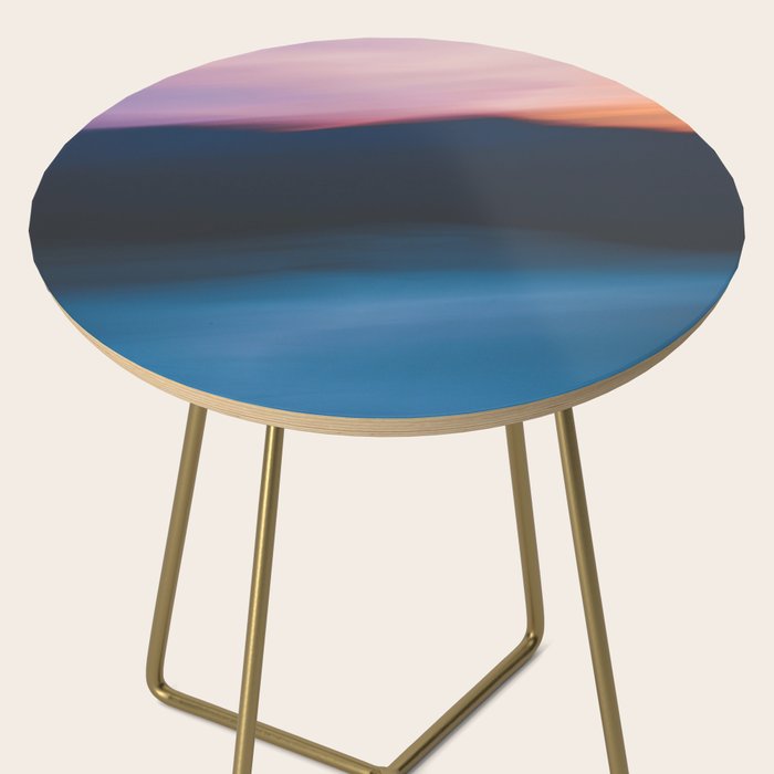 Mountain Sunset Abstract Side Table Gallery Image 2