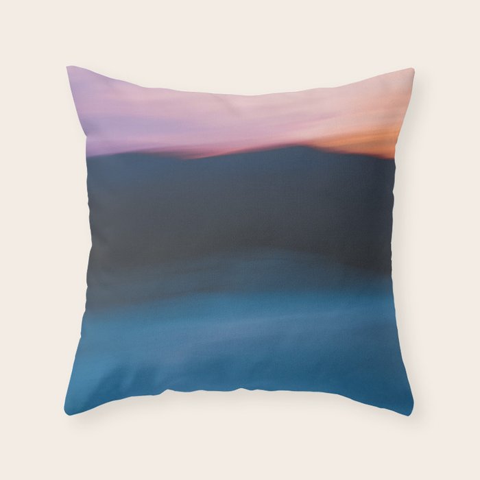 Mountain Sunset Abstract Throw Pillow Gallery Image 6