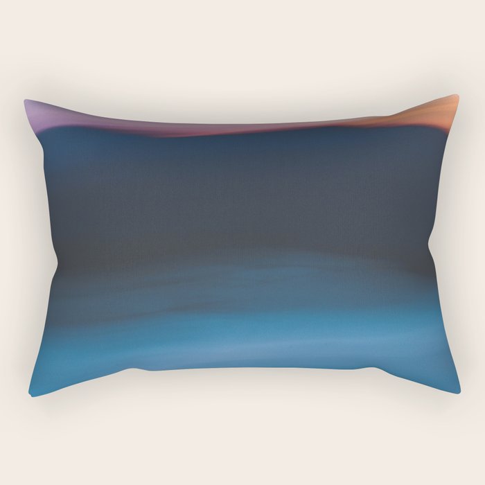 Mountain Sunset Abstract Rectangular Pillow Gallery Image 2