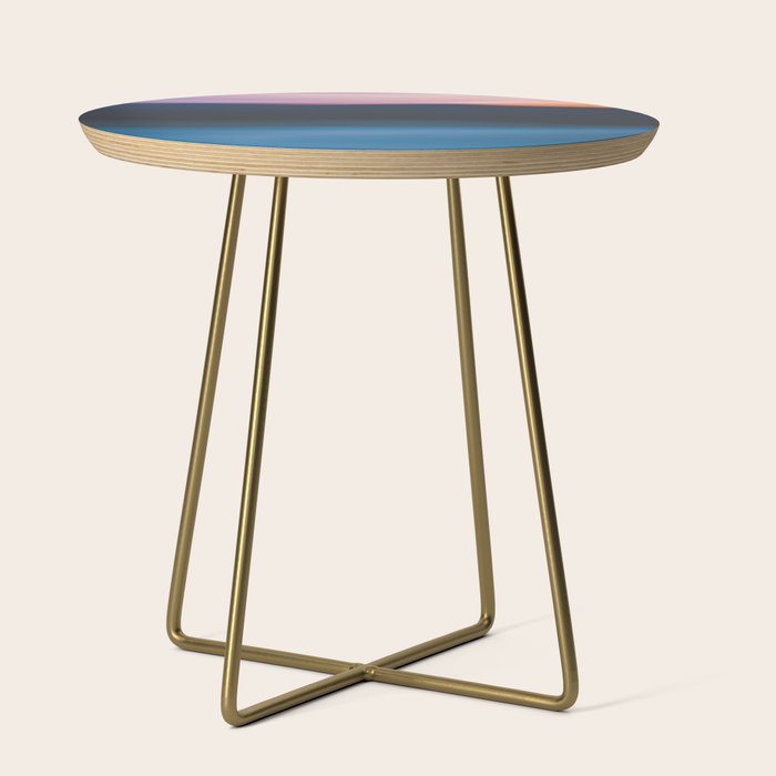 Mountain Sunset Abstract Side Table Gallery Image 1