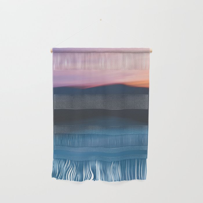 Mountain Sunset Abstract Wall Hanging Gallery Image 1