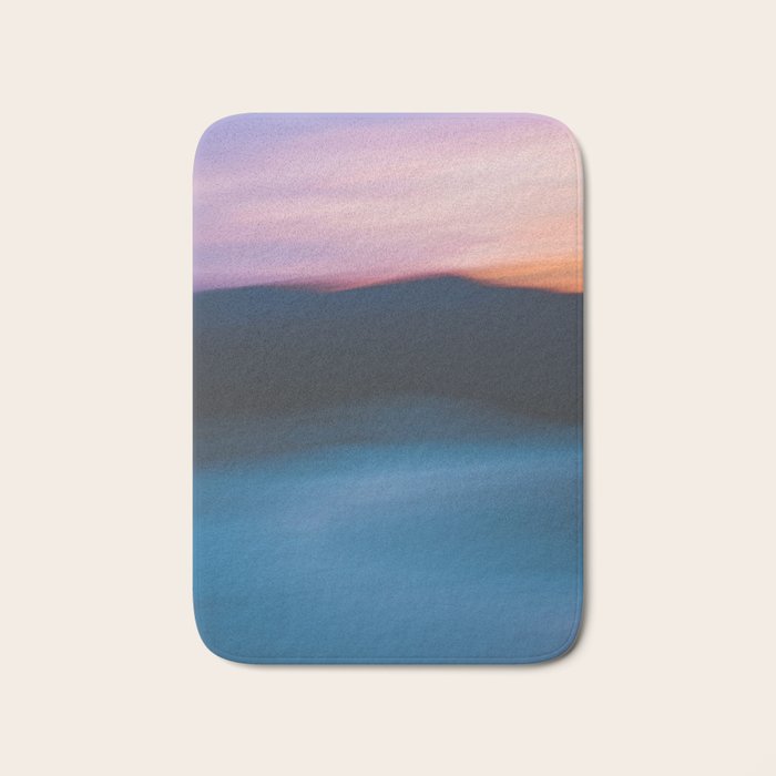 Mountain Sunset Abstract Bath Mat Gallery Image 1