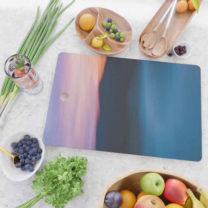 Mountain Sunset Abstract Cutting Board Gallery Image 2