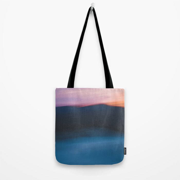 Mountain Sunset Abstract Tote Bag Gallery Image 2
