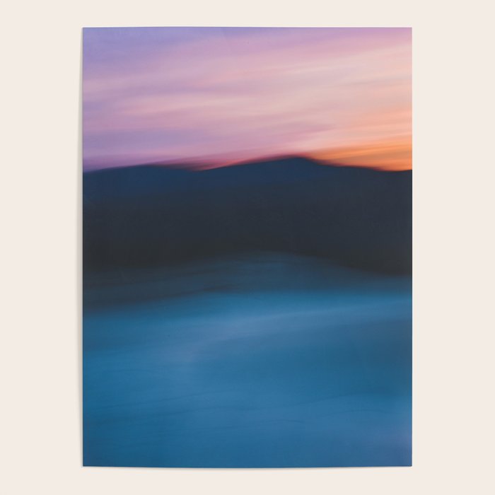 Mountain Sunset Abstract Poster Gallery Image 1