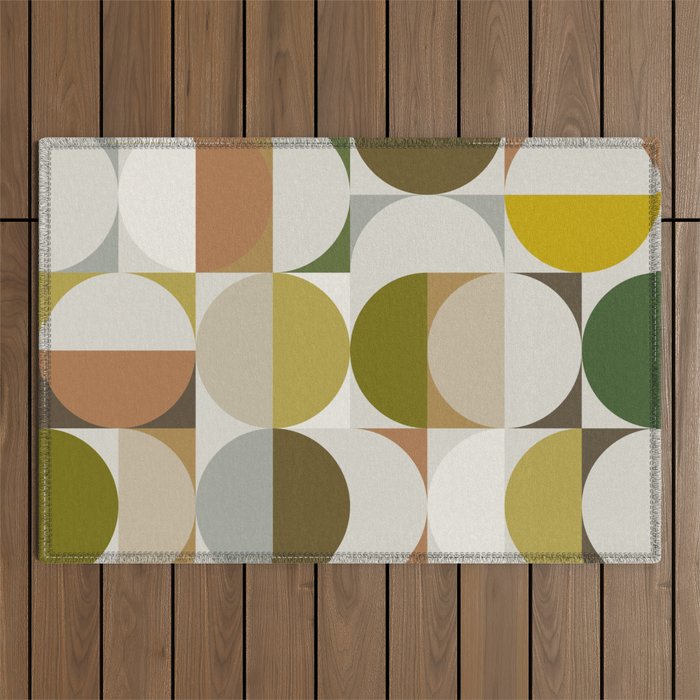 Mid Century 09A Outdoor Rug Gallery Image 1