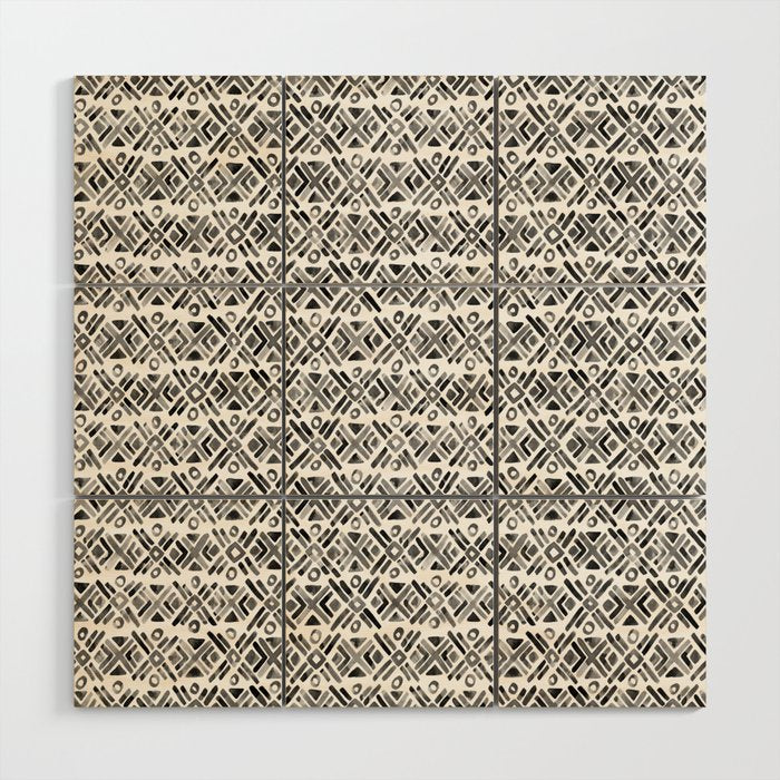 Sonoran Stripe - Black&White Wood Wall Art Gallery Image 1