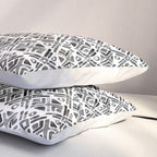 Sonoran Stripe - Black&White Pillow Sham Gallery Image 3