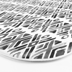 Sonoran Stripe - Black&White Bath Mat Gallery Image 3