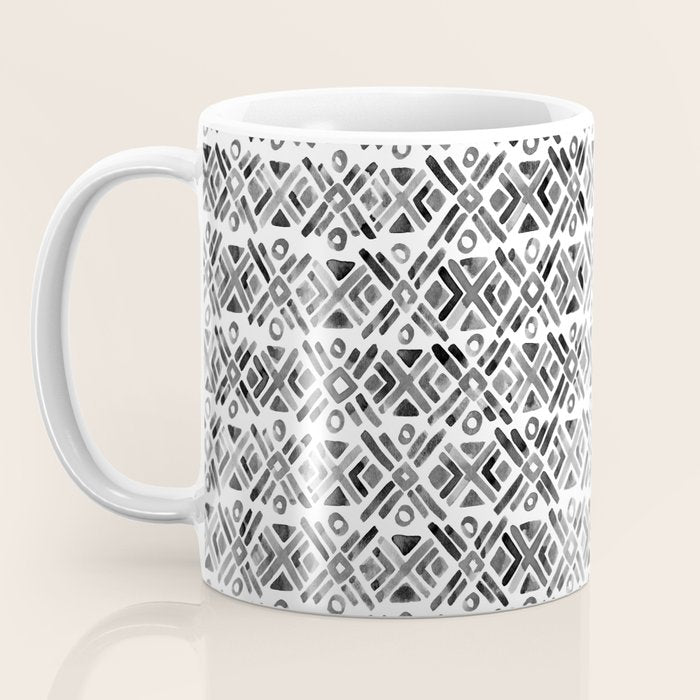 Sonoran Stripe - Black&White Coffee Mug Gallery Image 3