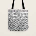 Sonoran Stripe - Black&White Tote Bag Gallery Image 1