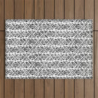 Sonoran Stripe - Black&White Outdoor Rug Gallery Image 1