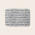 Sonoran Stripe - Black&White Bath Mat Gallery Image 1