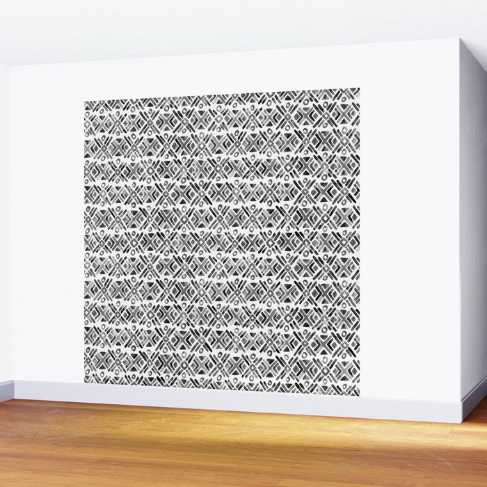 Sonoran Stripe - Black&White Wall Mural Gallery Image 2
