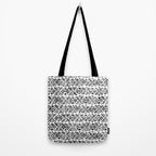 Sonoran Stripe - Black&White Tote Bag Gallery Image 2