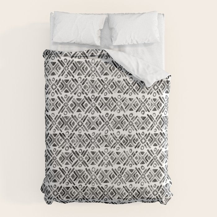 Sonoran Stripe - Black&White Duvet Cover Gallery Image 6