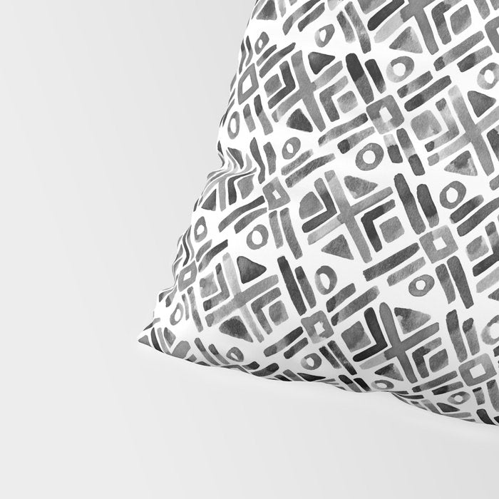Sonoran Stripe - Black&White Pillow Sham Gallery Image 4