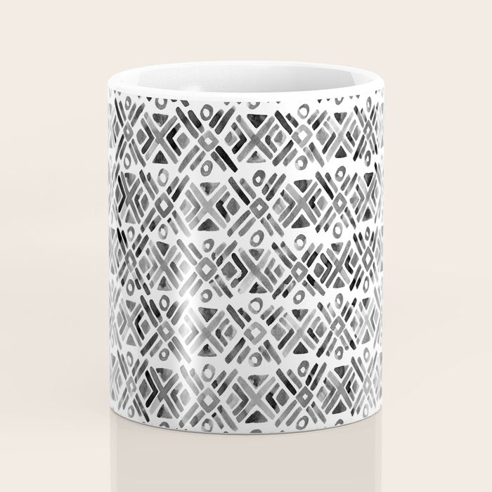 Sonoran Stripe - Black&White Coffee Mug Gallery Image 4