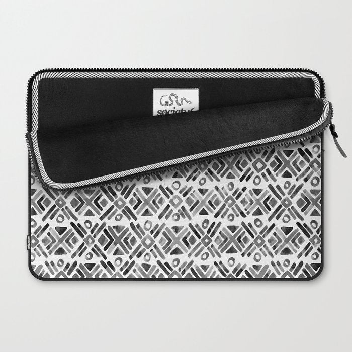 Sonoran Stripe - Black&White Laptop Sleeve Gallery Image 2