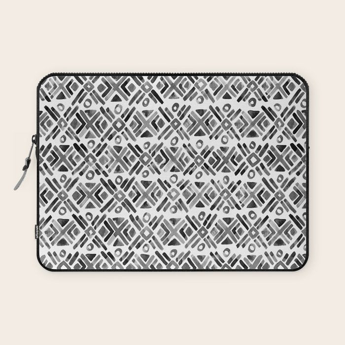 Sonoran Stripe - Black&White Laptop Sleeve Gallery Image 1