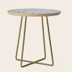 Sonoran Stripe - Black&White Side Table Gallery Image 1