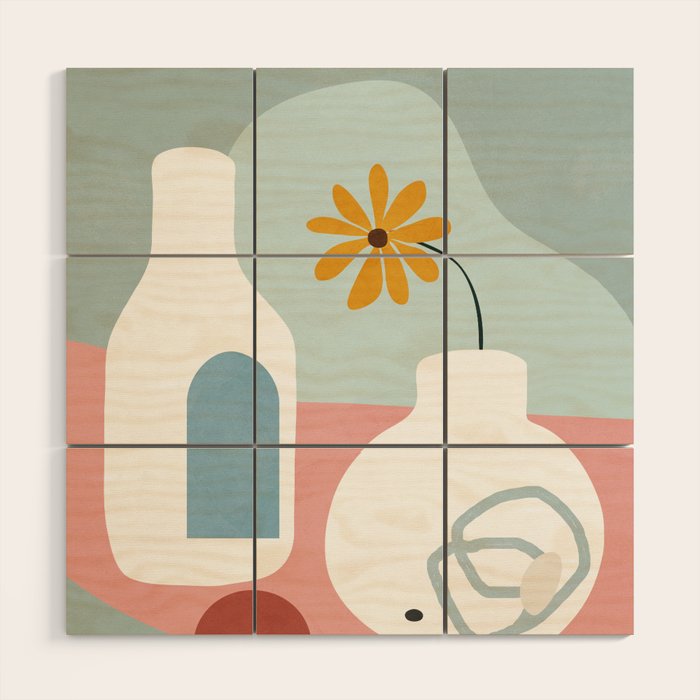 Little Flower 02 Wood Wall Art Gallery Image 1