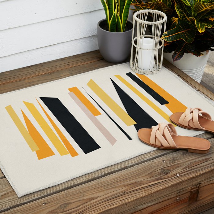 Abstract Minimal Shapes 97 Outdoor Rug Gallery Image 2