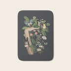 Minimal Collage/ Hand, Plants and Butterflies 5 Bath Mat Gallery Image 1