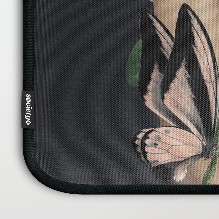 Minimal Collage/ Hand, Plants and Butterflies 5 Laptop Sleeve Gallery Image 3