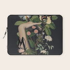 Minimal Collage/ Hand, Plants and Butterflies 5 Laptop Sleeve Gallery Image 1
