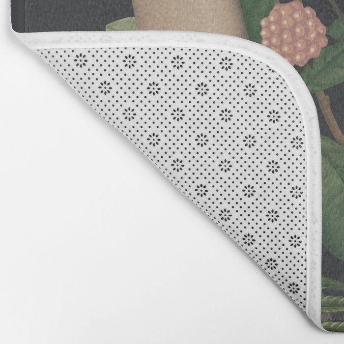 Minimal Collage/ Hand, Plants and Butterflies 5 Bath Mat Gallery Image 2