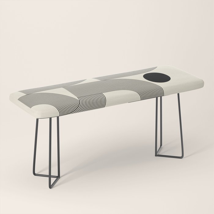 Abstraction_SUNLIGHT_SUNSHINE_LINE_POP_ART_Minimalism_001A Bench Gallery Image 1