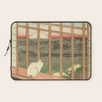 Utagawa Hiroshige - Asakusa Rice Fields, Torinomachi Festival - Vintage Japanese Woodblock Print, 1857 Laptop Sleeve Gallery Image 1