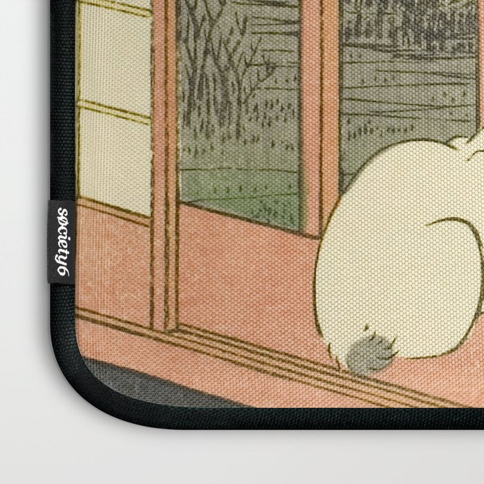 Utagawa Hiroshige - Asakusa Rice Fields, Torinomachi Festival - Vintage Japanese Woodblock Print, 1857 Laptop Sleeve Gallery Image 3