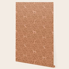 Summer Cheetah Floral Pattern - Fawn Brown Wallpaper Gallery Image 2