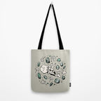 Triceratops Rocks! | Aquamarine | Dinosaur Skull Fossil Art Tote Bag Gallery Image 2