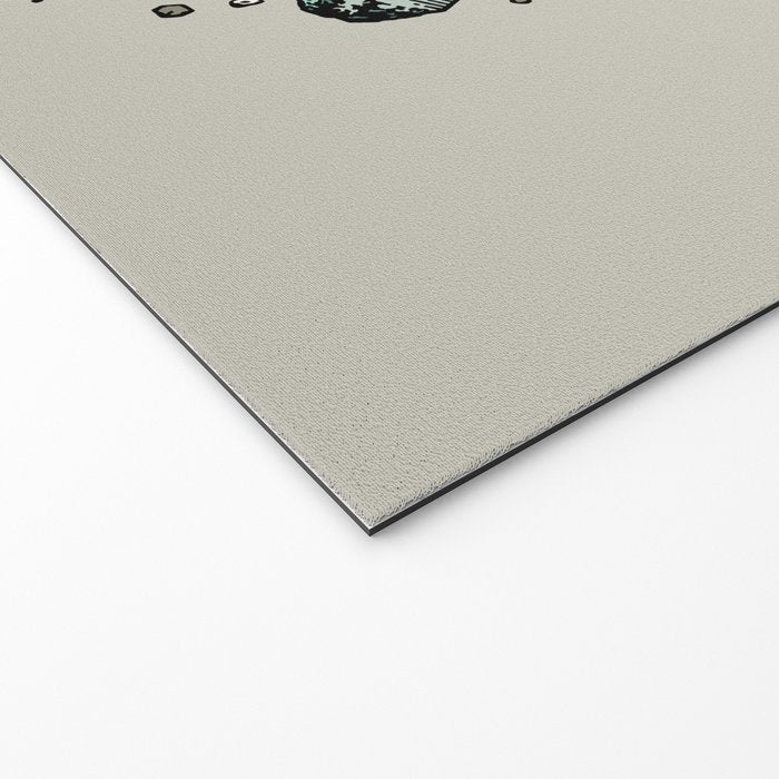 Triceratops Rocks! | Aquamarine | Dinosaur Skull Fossil Art Welcome Mat Gallery Image 2