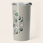 Triceratops Rocks! | Aquamarine | Dinosaur Skull Fossil Art Travel Mug Gallery Image 2