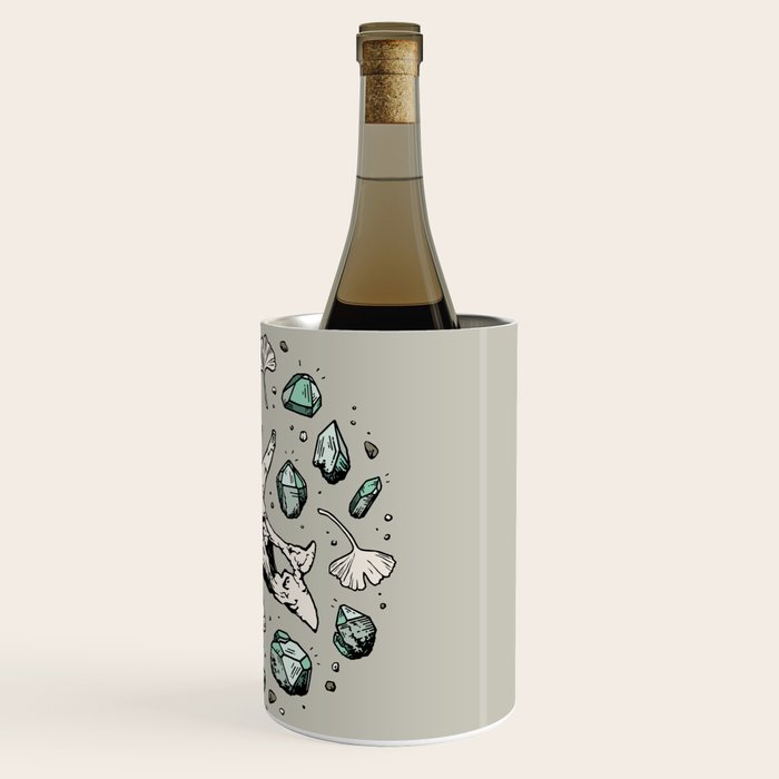 Triceratops Rocks! | Aquamarine | Dinosaur Skull Fossil Art Wine Chiller Gallery Image 3