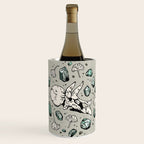 Triceratops Rocks! | Aquamarine | Dinosaur Skull Fossil Art Wine Chiller Gallery Image 1
