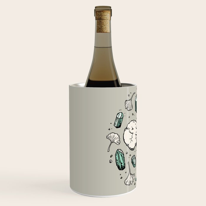 Triceratops Rocks! | Aquamarine | Dinosaur Skull Fossil Art Wine Chiller Gallery Image 2