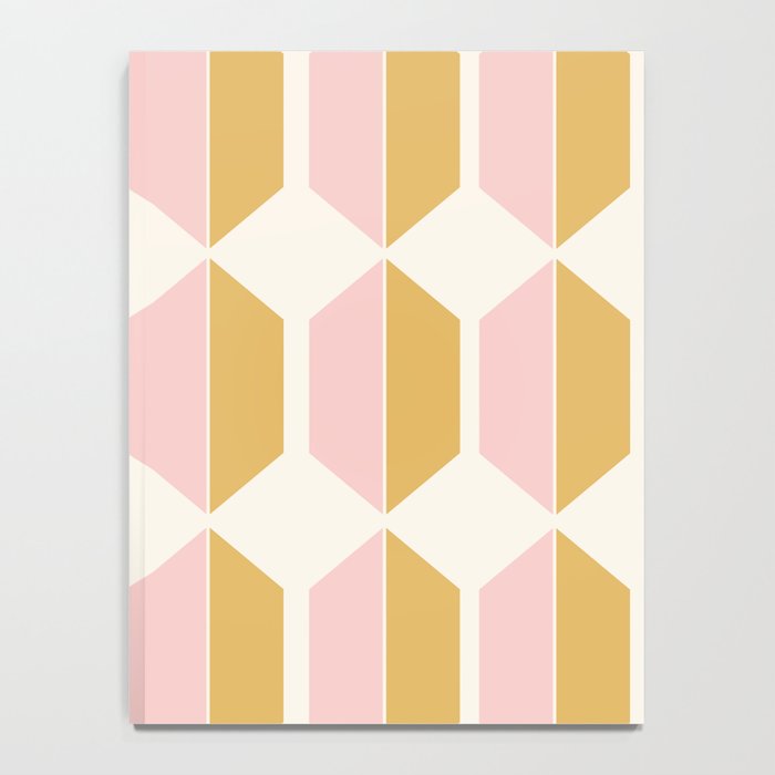 Zola Pattern Shapes - Sunrise Pink and Orange Notebook Gallery Image 4