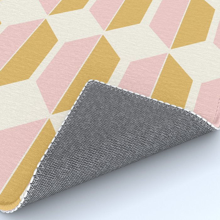 Zola Pattern Shapes - Sunrise Pink and Orange Rug Gallery Image 4
