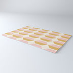 Zola Pattern Shapes - Sunrise Pink and Orange Rug Gallery Image 3