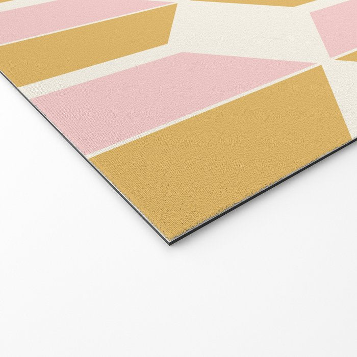 Zola Pattern Shapes - Sunrise Pink and Orange Welcome Mat Gallery Image 2