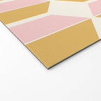 Zola Pattern Shapes - Sunrise Pink and Orange Welcome Mat Gallery Image 2